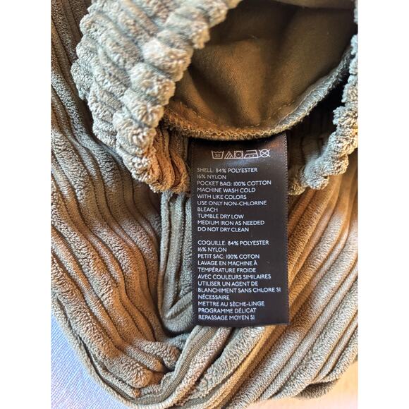 Urban Outfitters Olive Green Corduroy Pants | Ribbed Relaxed Fit | Women’s Small - Picture 9 of 12